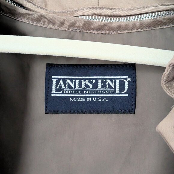 Lands End Insulated Trench Coat EUC Sz 8 - Picture 4 of 7